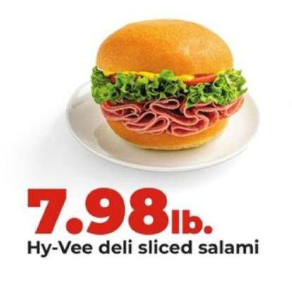 Hy-Vee deli sliced salami