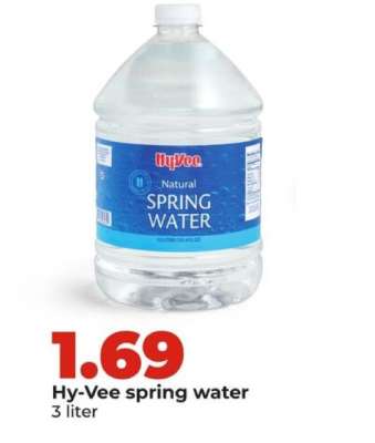 Hy-Vee spring water
