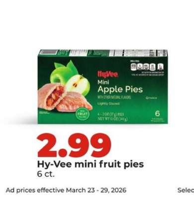 Hy-Vee mini fruit pies