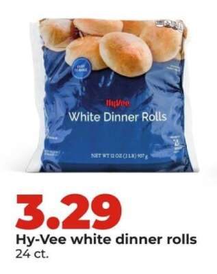 Hy-Vee white dinner rolls