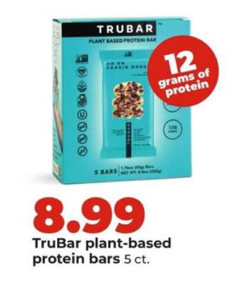 TruBar plant-based protein bars