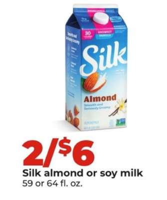 Silk Almond or Soy Milk