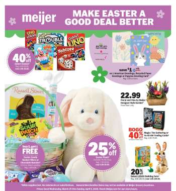 Meijer Flyer - 03/25/2026 - 04/05/2026.