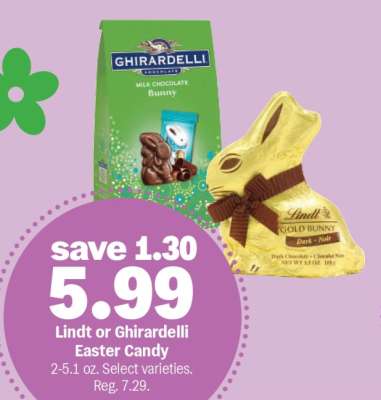 Lindt or Ghirardelli Easter Candy