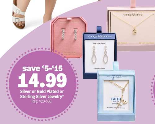 Silver or Gold Plated or Sterling Silver Jewelry