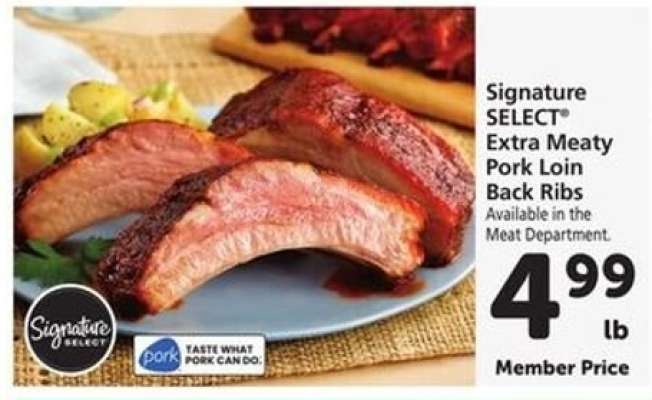 Signature SELECT Extra Meaty Pork Loin Back Ribs