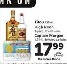 Tito's, High Noon, Captain Morgan