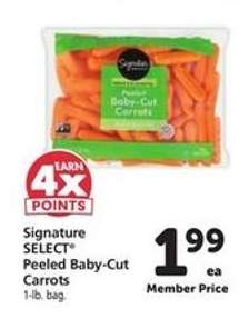 Signature SELECT® Peeled Baby-Cut Carrots
