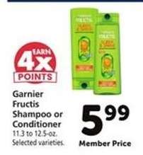 Garnier Fructis Shampoo or Conditioner