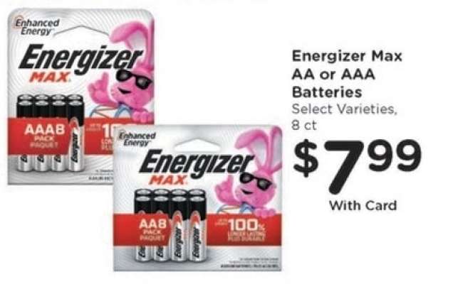 Energizer Max AA or AAA Batteries