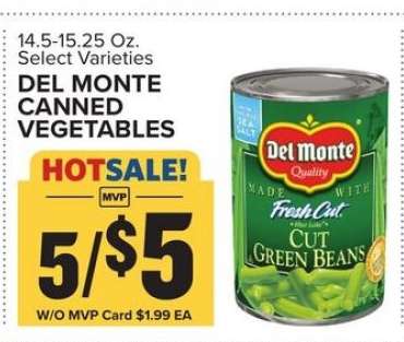 Del Monte Canned Vegetables