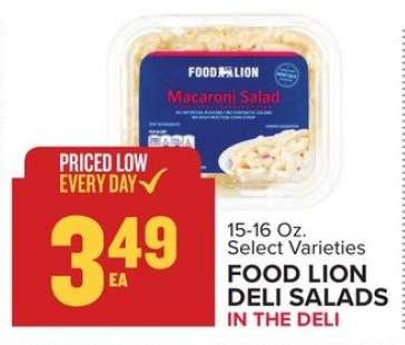Food Lion Deli Salads