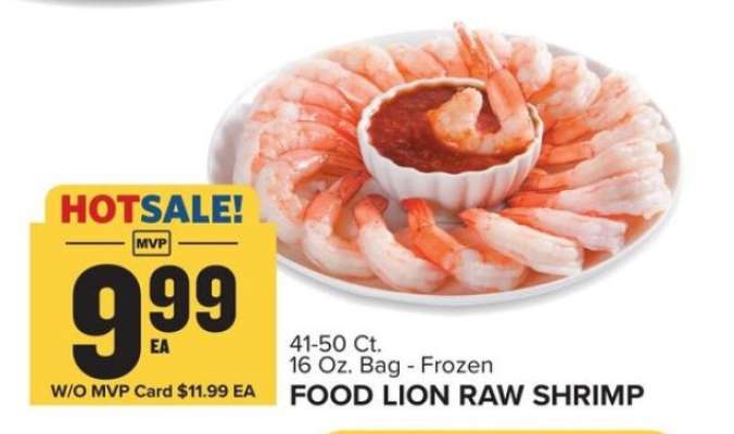 Food Lion Raw Shrimp