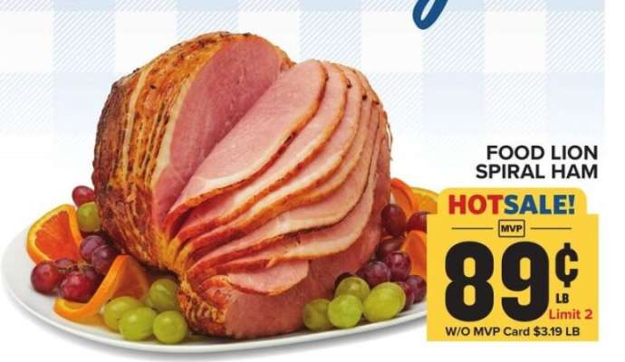Food Lion Spiral Ham