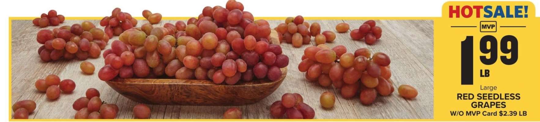 Large Red Seedless Grapes