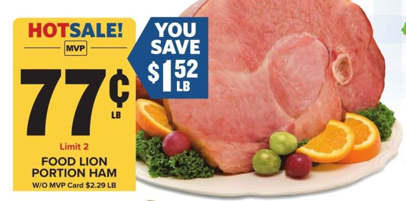 Food Lion Portion Ham