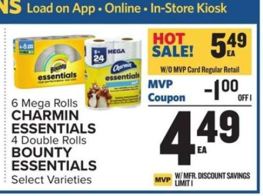 Charmin Essentials & Bounty Essentials