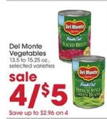 Del Monte Vegetables*