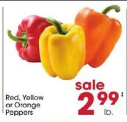 Red, Yellow Or Orange Peppers