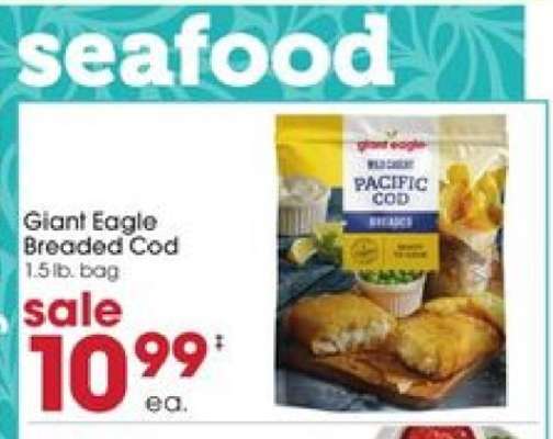 Giant Eagle Breaded Cod