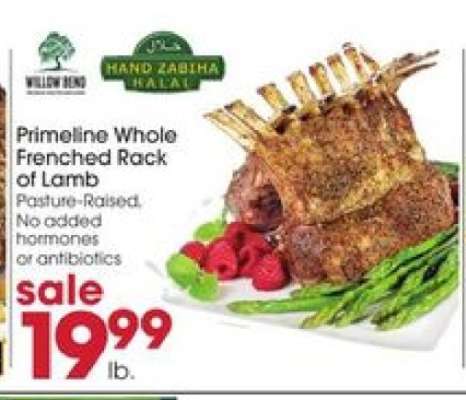 Primeline Whole Frenched Rack of Lamb