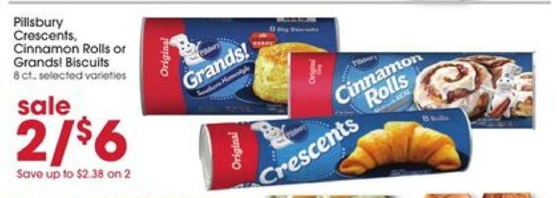 Pillsbury Crescents, Cinnamon Rolls or Grands Biscuits