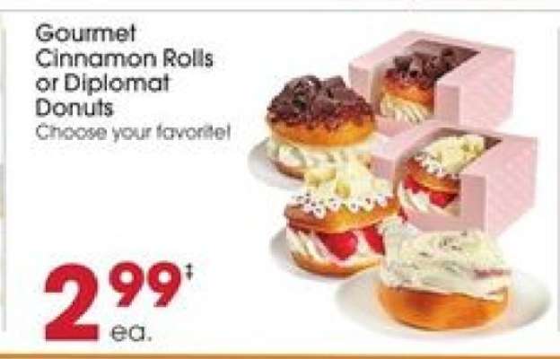 Gourmet Cinnamon Rolls or Diplomat Donuts