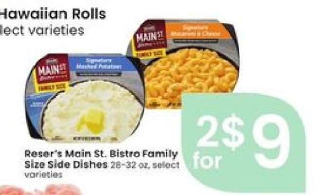 Reser's Main St. Bistro Family Size Side Dishes