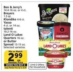 Ben & Jerry's, Breyers, Klondike, Yasso, talenti, Land O Lakes