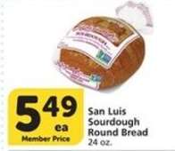 San Luis Sourdough Round Bread