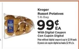 Kroger Russet Potatoes