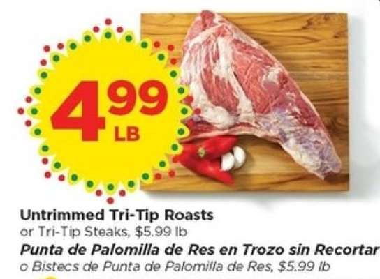 Untrimmed Tri-Tip Roasts