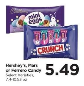 Hershey's, Mars or Ferrero Candy