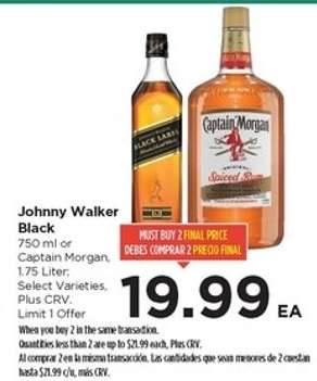 Johnny Walker Black or Captain Morgan