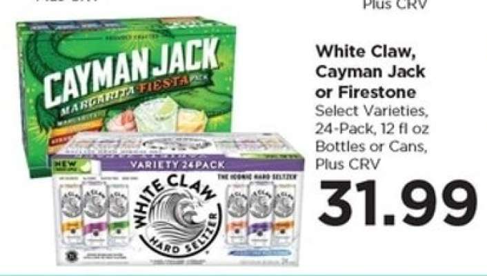 White Claw, Cayman Jack or Firestone