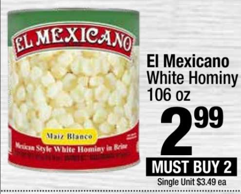 El Mexicano White Hominy