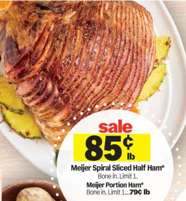 Meijer Spiral Sliced Half Ham