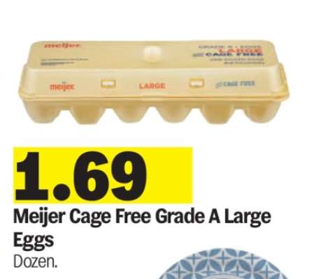 Meijer Cage Free Grade A Large Eggs