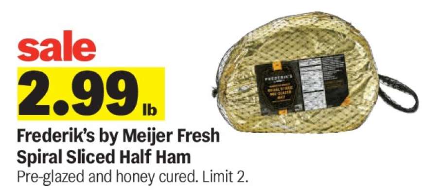 Frederik's by Meijer Fresh Spiral Sliced Half Ham