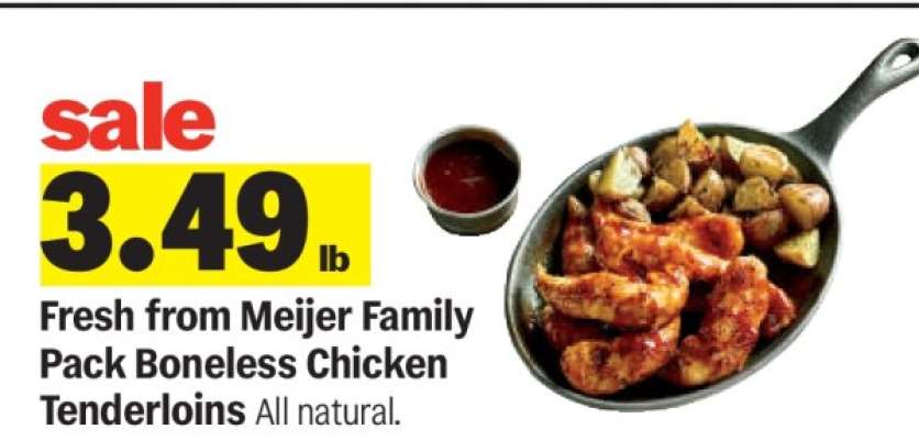 Fresh from Meijer Family Pack Boneless Chicken Tenderloins