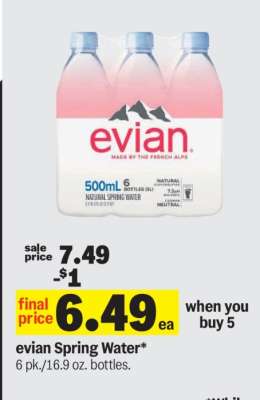 Evian Spring Water