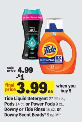 Tide Liquid Detergent or Pods