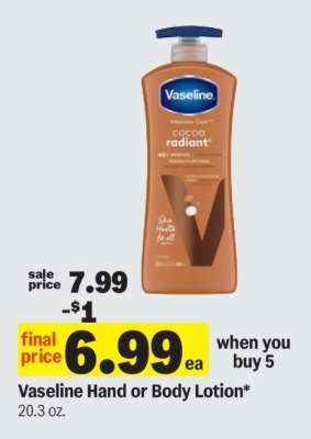 Vaseline Hand or Body Lotion*