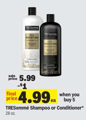Tresemme Shampoo or Conditioner
