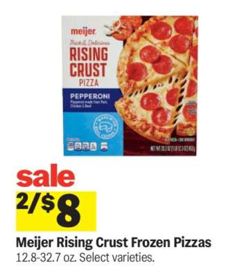 Meijer Rising Crust Frozen Pizzas*