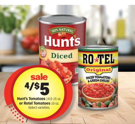 Hunt's Tomatoes or Rotel Tomatoes