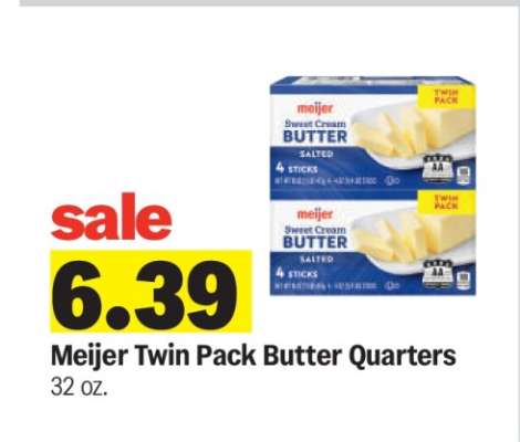 Meijer Twin Pack Butter Quarters
