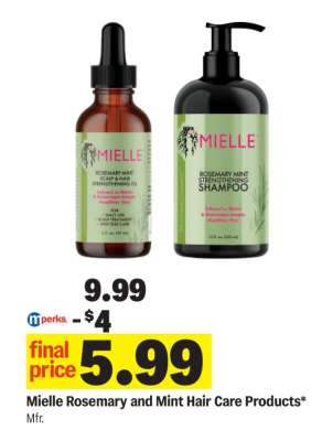 Mielle Rosemary and Mint Hair Care Products