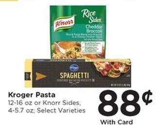 Kroger Pasta or Knorr Sides