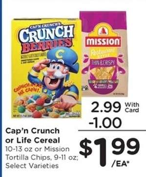 Cap'n Crunch or Life Cereal